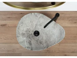 Hot Lavabo Sobre Encimera Dora Stone White Lavabo
