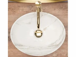 Online Rea Lavabo Sobre Encimera Sofia Shiny Aiax White Blanco