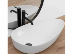 Rea Lavabo Sobre Encimera Greta 65 White