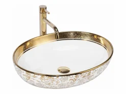 Clearance Lavabo Sobre Encimera Margot White Gold Lavabo