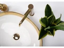 Clearance Lavabo Sobre Encimera Margot White Gold Lavabo