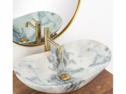 Rea Lavabo Sobre Encimera Royal Granit White
