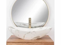 Outlet Rea Lavabo Sobre Encimera Royal Lava Matt White Blanco