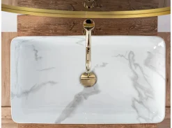 Rea Lavabo Sobre Encimera Denis Marmo Shiny White
