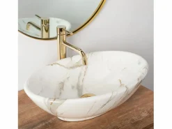 Rea Lavabo Sobre Encimera Pamela Shiny Aiax White