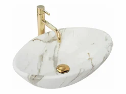 Rea Lavabo Sobre Encimera Pamela Shiny Aiax White