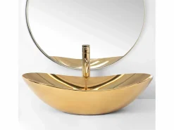 Clearance Rea Lavabo Sobre Encimera Royal Gold Dorado
