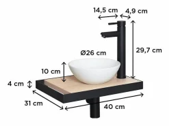 Lavabo SOHO slimline + lavabo + grifo