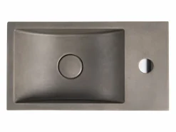 Hot Lavabo suspendido de cemento con soporte, Ancho 40 x 22 cm, UCHAMI Lavabo|Mueble De Aseo