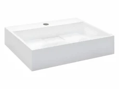 Clearance Lavabo 50x38x13 cm resina mineral/mármol ES256938 Lavabo