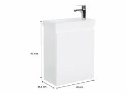 Sale Lavamanos LISA + grifo cromado Blanco
