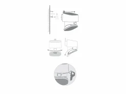 LED solar multifuncional/ajustable 2000lm IP65
