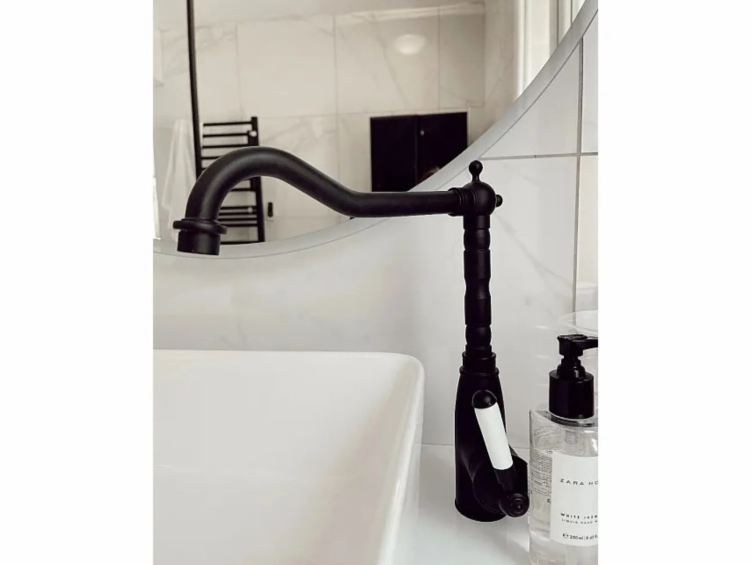 Hot Essebagno Leeds mezclador para fregadero retro Negro