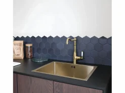 Clearance Essebagno Leeds mezclador para fregadero oro cepillado Dorado