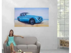 Best Óleo coche vintage pintado a mano Cuadro