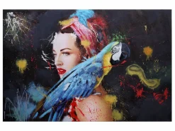 MCW Óleo mujer -H25 pintado a mano, 100x150cm