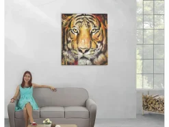 MCW Óleo tigre pintado a mano