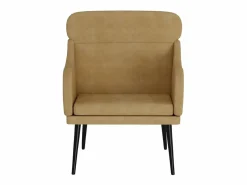 Hot Garden Furniture Leon Scott Sillón de terciopelo marrón 63x76x80 cm Marru00f3n
