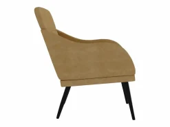 Hot Garden Furniture Leon Scott Sillón de terciopelo marrón 63x76x80 cm Marru00f3n