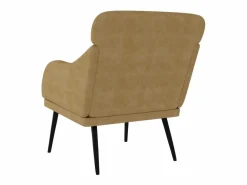 Hot Garden Furniture Leon Scott Sillón de terciopelo marrón 63x76x80 cm Marru00f3n
