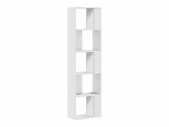 vidaxl Librería 5 niveles madera ingeniería blanca 45x23,5x162,5 cm