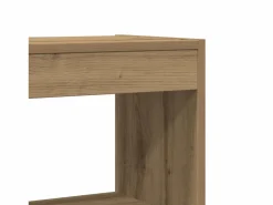Hot Librería Artesanal de Madera Maciza de Roble 100 x 30 x 198 cm Beige