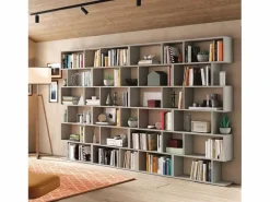 Clearance Librería ATHENA - hormigón - 6 nichos - 192 x 80 x 24 cm Gris