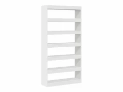 Outlet Librería Blanca de Madera de Ingeniería 100 x 30 x 198 cm Estante Librería