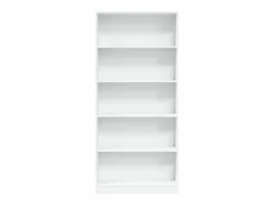 Librería blanca 80x24x176 cm madera contrachapada