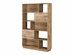 Vente-unique Librería con 2 puertas y 8 huecos - Natural claro - CEVANIA