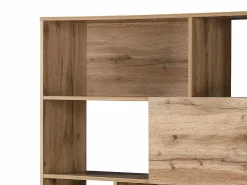 Vente-unique Librería con 2 puertas y 8 huecos - Natural claro - CEVANIA