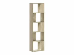 Clearance vidaxl Librería de 5 niveles madera roble Sonoma 45x23,5x162,5 cm Color natural claro