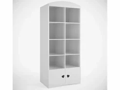 New Les Tendances Librería infantil blanca decorada con corazones Myra Blanco