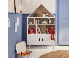 Online Librería infantil de madera con 8 compartimentos y 2 puertas Estantería