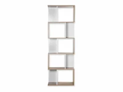 Calicosy Librería múltiples estantes Alt. 180cm - Acabado madera y blanco