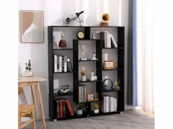 Clearance Happy Garden Librería negra 11 estantes EMILY Negro