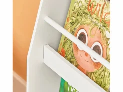 Clearance Sobuy Librería para Niños de Altura de 3 Niveles Estantería Infantil Multifuncional 58 x 18 x 81cm KMB45-W ES Blanco