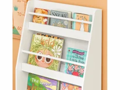 Clearance Sobuy Librería para Niños de Altura de 3 Niveles Estantería Infantil Multifuncional 58 x 18 x 81cm KMB45-W ES Blanco