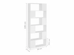 vidaxl Librería separador madera contrachapada 80x24x186 cm