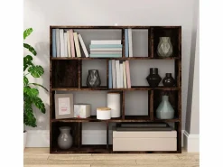 Librería/Separador de ambientes Roble Ahumado 105x24x102 cm
