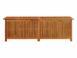 Garden Furniture Lioen Caja de almacenaje de jardín madera maciza acacia 175x50x58 cm