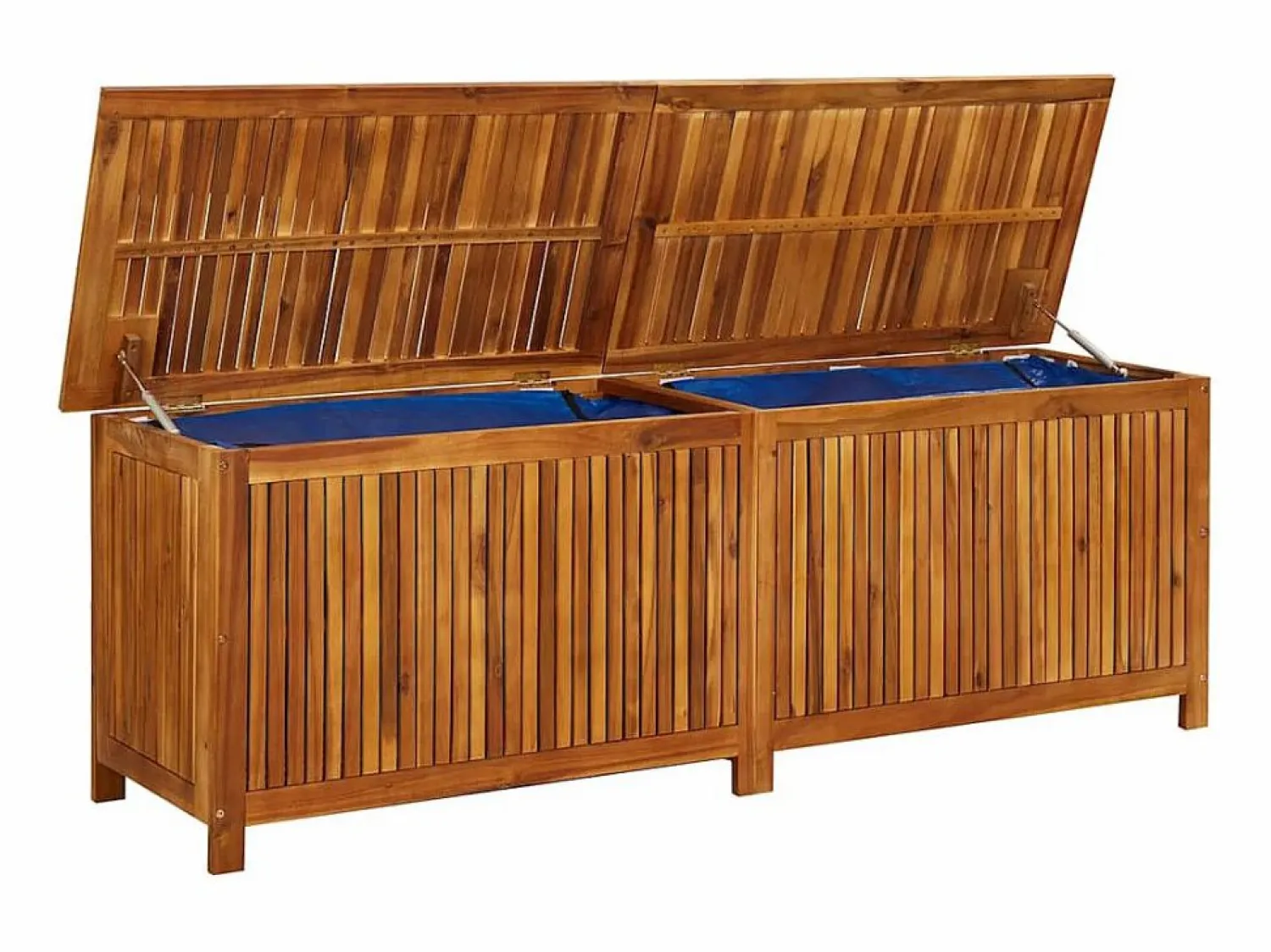 Garden Furniture Lioen Caja de almacenaje de jardín madera maciza acacia 175x50x58 cm