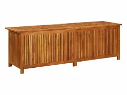 Garden Furniture Lioen Caja de almacenaje de jardín madera maciza acacia 175x50x58 cm