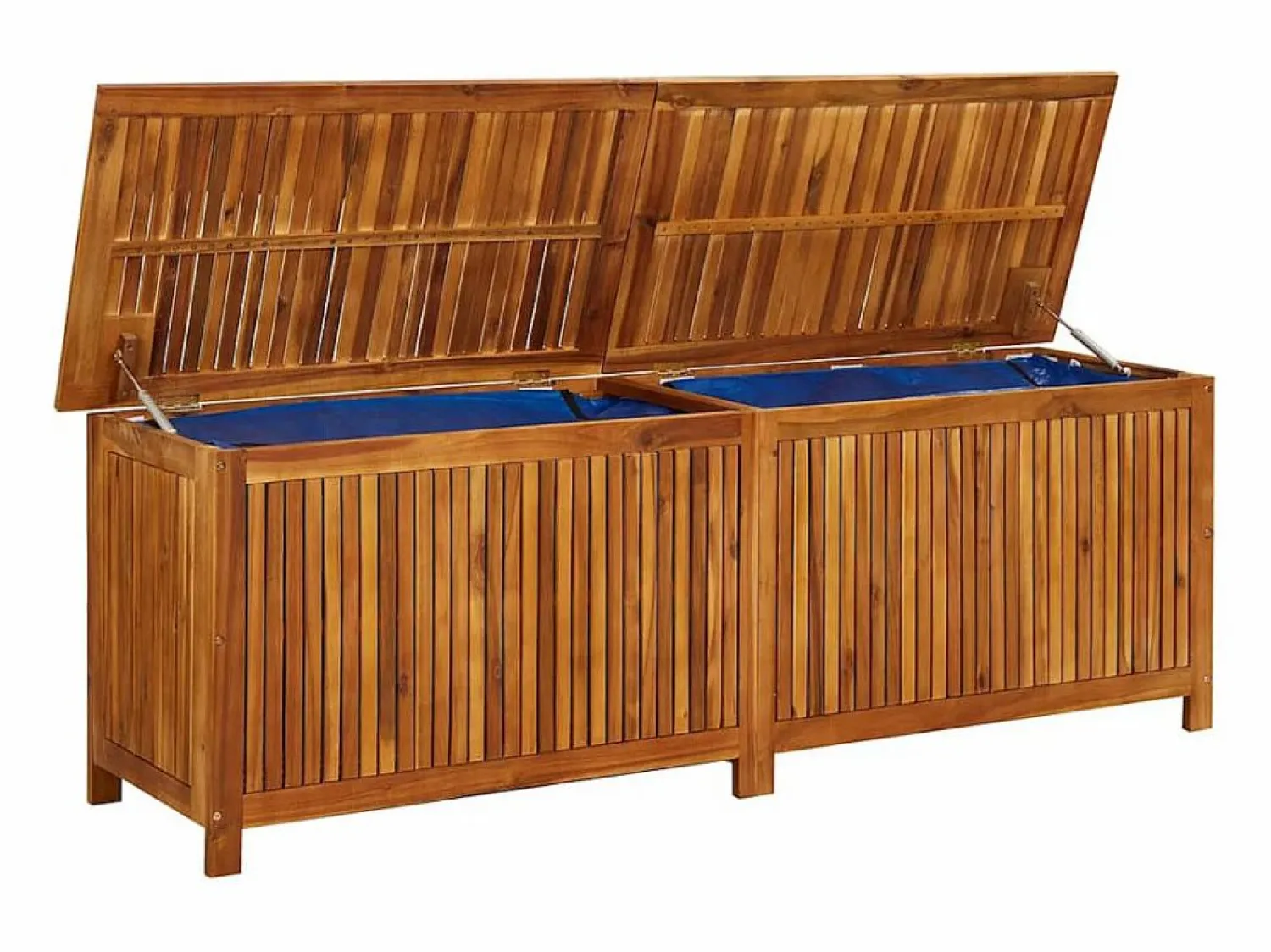 Garden Furniture Lioen Caja de almacenaje de jardín madera maciza acacia 175x50x58 cm