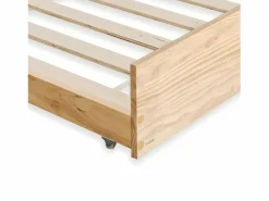 Litera + cama de arrastre madera pino 90x190/90x190cm