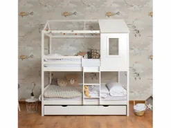 Sale Litera + cama de arrastre madera 90x190/90x190cm Cama Litera