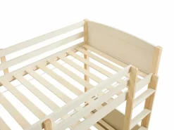 Vente-unique Litera 2 x 90 x 200 cm 2 cajones pino y MDF y natural - LIMODARA