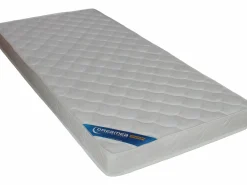 Vente-unique Litera 2 x 90 x 200 cm 2 cajones antracita, natural y blanco + colchón - TINOLI