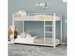 Merax Litera 2 x 90 x 200 cm - cama de hierro -