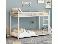 Merax Litera 2 x 90 x 200 cm - cama de hierro -